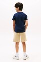 Tommy Hilfiger t-shirt bawełniany dziecięcy granatowy KB0KB09800.9BYA