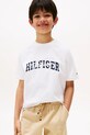 Tommy Hilfiger t-shirt bawełniany dziecięcy nadruk biały KB0KB09726.128.176.9BYA