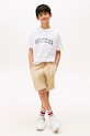 Chłopiec Tommy Hilfiger t-shirt bawełniany dziecięcy KB0KB09726.128.176.9BYA biały