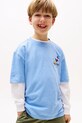Tommy Hilfiger t-shirt bawełna niebieski KB0KB09718.128.176.9BYA
