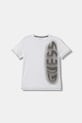 Guess t-shirt bawełniany dziecięcy nadruk biały L5YI03.K8HM4.9BYA