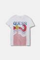 Детска памучна тениска Guess памук бял L5YI10.K8HM4.9BYA
