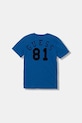 Guess t-shirt bawełniany dziecięcy L5YI12.K8HM4.9BYA niebieski AW25