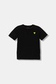 Guess t-shirt bawełniany dziecięcy bawełna czarny L5YI12.K8HM4.9BYA