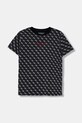 Guess t-shirt bawełniany dziecięcy wzorzyste niebieski L5YI19.K8HM4.9BYA