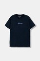 Guess t-shirt bawełniany dziecięcy aplikacja granatowy L5YI20.K8HM4.9BYA