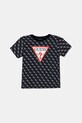 Guess t-shirt bawełniany dziecięcy nadruk granatowy N5YI04.K8HM4.9BYA