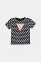 Guess t-shirt bawełniany dziecięcy nadruk granatowy N5YI04.K8HM4.9BYA