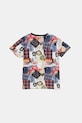 Guess t-shirt bawełniany dziecięcy N5YI04.K8HM4.9BYA granatowy AW25