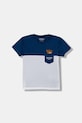 Guess t-shirt bawełniany dziecięcy aplikacja niebieski N5YI11.K8HM4.9BYA