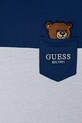 Chłopiec Guess t-shirt bawełniany dziecięcy N5YI11.K8HM4.9BYA niebieski