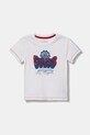Guess t-shirt bawełniany dziecięcy nadruk biały N5YI12.K8HM0.9BYA