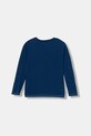 Guess longsleeve bawełniany dziecięcy N5YI13.K8HM0.9BYA niebieski AW25