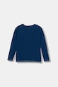 Дитячий бавовняний лонгслів Guess N5YI13.K8HM0.9BYA блакитний AW25