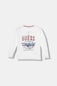 Хлопковый детский лонгслив Guess хлопок белый N5YI18.K8HM0.9BYA
