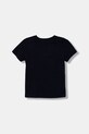 Guess t-shirt bawełniany dziecięcy N5YI20.K8HM4.9BYA granatowy AW25
