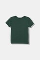 Guess t-shirt bawełniany dziecięcy N5YI20.K8HM4.9BYA zielony AW25