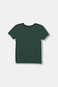 Guess t-shirt bawełniany dziecięcy N5YI20.K8HM4.9BYA zielony AW25