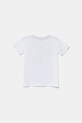 Guess t-shirt bawełniany dziecięcy N5YI22.K8HM4.9BYA biały AW25