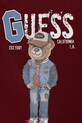 Αγορίστικα Παιδικό βαμβακερό μπλουζάκι Guess N5YI22.K8HM4.9BYA μπορντό