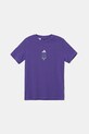 adidas Performance tricou de bumbac pentru copii print violet JM8941