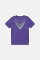 adidas Performance tricou de bumbac pentru copii JM8941 violet AW25