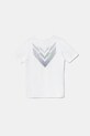 adidas Performance tricou de bumbac pentru copii JM8942 alb AW25