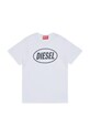 Παιδικό βαμβακερό μπλουζάκι Diesel TUNDRA T-SHIRT στάμπα λευκό J02464