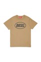 Παιδικό βαμβακερό μπλουζάκι Diesel TUNDRA T-SHIRT στάμπα μπεζ J02464