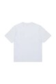 Παιδικό βαμβακερό μπλουζάκι Diesel TPATCH OVER T-SHIRT J02469 λευκό AW25