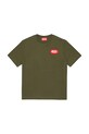 Παιδικό βαμβακερό μπλουζάκι Diesel TPATCH OVER T-SHIRT βαμβάκι πράσινο J02469