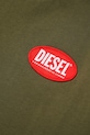 Детская хлопковая футболка Diesel TPATCH OVER T-SHIRT зелёный J02469