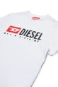 Chłopiec Diesel t-shirt bawełniany dziecięcy TADJUSTK14 T-SHIRT J02475 biały