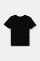 Παιδικό βαμβακερό μπλουζάκι Diesel TADJUSTK14 T-SHIRT J02475 μαύρο AW25