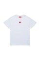 Diesel t-shirt bawełniany dziecięcy TXDIEGO T-SHIRT aplikacja biały J02501