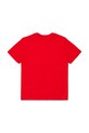 Παιδικό βαμβακερό μπλουζάκι Diesel TXDIEGO T-SHIRT J02501 κόκκινο SS26