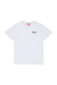 Дитяча бавовняна футболка Diesel UTILLO UW T-SHIRT з еластаном білий J02504