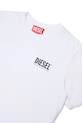 Хлопчик Дитяча бавовняна футболка Diesel UTILLO UW T-SHIRT J02504 білий