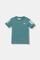 Παιδικό μπλουζάκι adidas Performance στάμπα τιρκουάζ JX8206