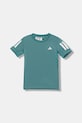 adidas Performance t-shirt dziecięcy wzorzyste turkusowy JX8206