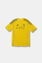 Otroška kratka majica adidas Performance ANFC Našitek rumena JN7981