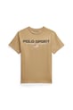 Dětské bavlněné tričko Polo Ralph Lauren kulatý béžová 323837629007