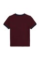 Παιδικό βαμβακερό μπλουζάκι Polo Ralph Lauren 322979494002 μπορντό AW25