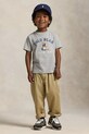 Βαμβακερό μπλουζάκι Polo Ralph Lauren γκρί 322981178001