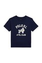 Παιδικό βαμβακερό μπλουζάκι Polo Ralph Lauren στάμπα σκούρο μπλε 322981269001