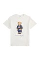 Παιδικό βαμβακερό μπλουζάκι Polo Ralph Lauren στάμπα λευκό 323P00508001