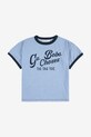 Bobo Choses t-shirt bawełniany dziecięcy Go Bobo 225AC001 niebieski AW25