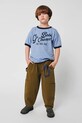 Bobo Choses t-shirt bawełniany dziecięcy Go Bobo niebieski 225AC001