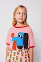 Bobo Choses tricou de bumbac pentru copii Doggy Mate 225AC002 roz