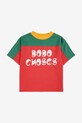 Detské bavlnené tričko Bobo Choses 225AC133 červená AW25